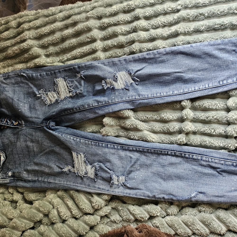 Judy Blue Skinny Blue Jeans Distressed Casual